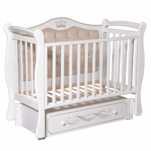 Детская кроватка ''Джулия'' 111 с мягкой спинкой